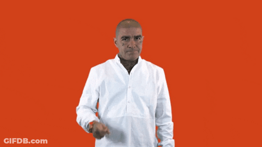 Bald Man Good Thinking Hand Gesture GIF