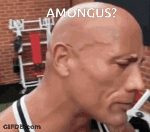 Bald Man Head Among Us GIF