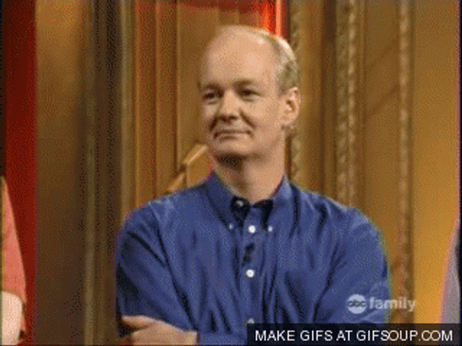 Bald Man Hehehe Covering Mouth GIF