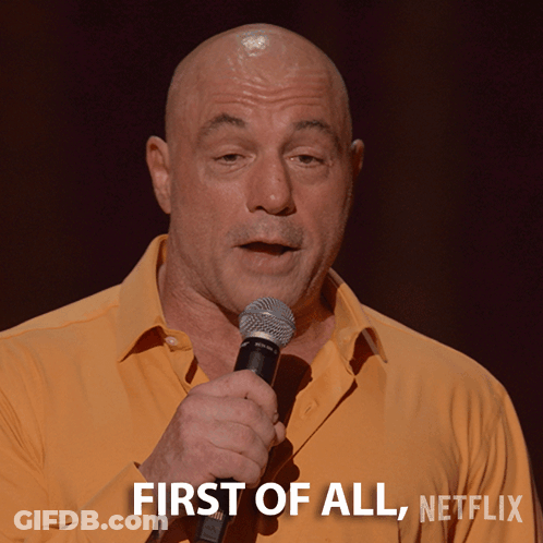 Bald Man Holding Microphone First Of All Netflix GIF