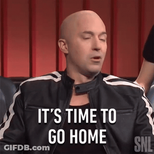 Bald Man Im Going Home GIF