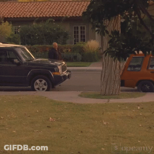 Bald Man In Black Jacket Slopearmy GIF