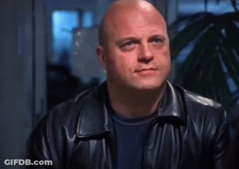 Bald Man In Black Leather Jacket GIF