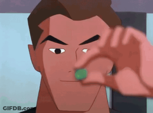 Bald Man In Black Shirt And Headphones At Microphone GIF