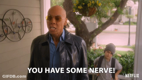 Bald Man In Blue Shirt GIF