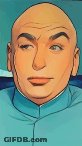 Bald Man In Blue Shirt GIF