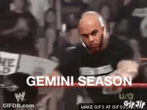 Bald Man In Boxing Ring Gemini Season GIF