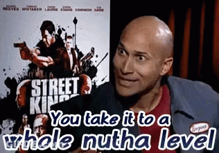 Bald Man In Front Of Street King Poster GIF