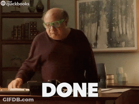 Bald Man In Green Glasses Saying Done GIF