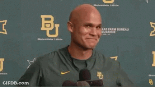 Bald Man In Green Nike Shirt With Letter B GIF