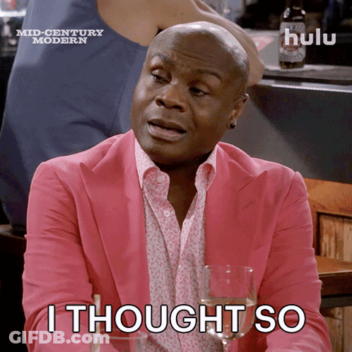 Bald Man In Pink Jacket Saying I Thought So GIF