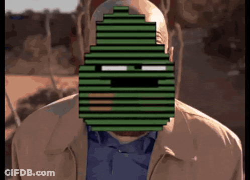 Bald Man In Red Shirt Being Pushed GIF