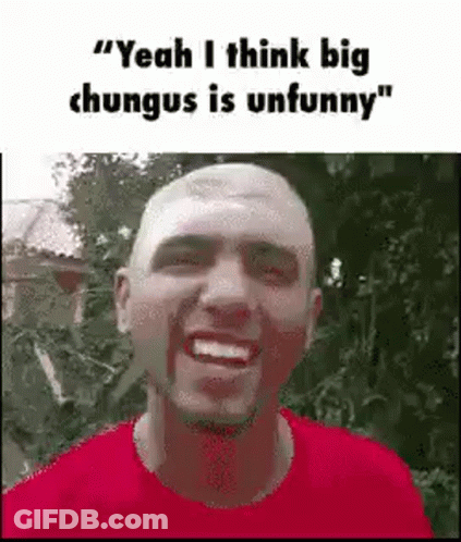 Bald Man In Red Shirt Smiling And Laughing GIF