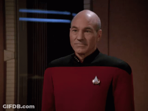 Bald Man In Red Uniform Saying Perhaps Not GIF