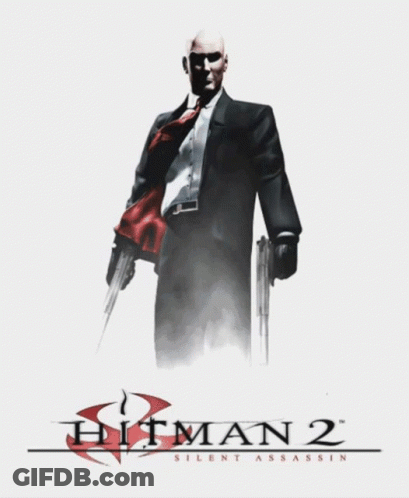 Bald Man In Suit And Tie Hitman 2 Silent Assassin GIF
