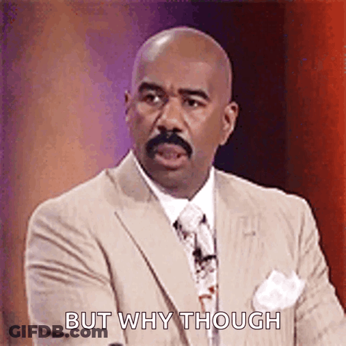 Bald Man In Suit Saying But Why Though GIF