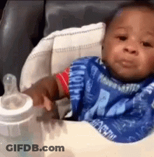 Bald Man In Suit Saying Get The F Outta Here GIF