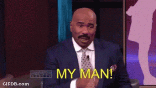 Bald Man In Suit Saying My Man GIF