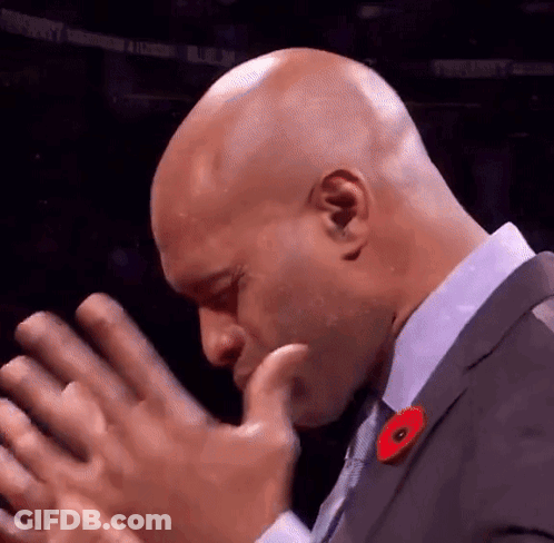 Bald Man In Suit With Red Poppy Clapping GIF