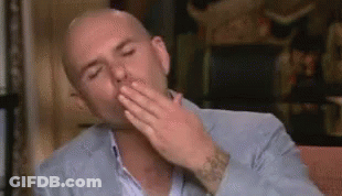 Bald Man In Suit Yawning GIF