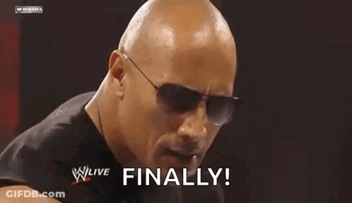 Bald Man In Sunglasses Saying Finally GIF