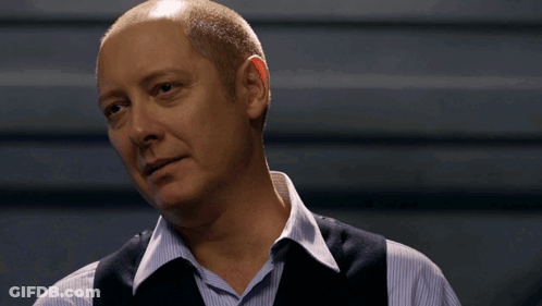 Bald Man In Vest And Striped Shirt GIF