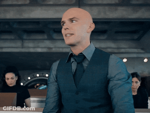 Bald Man In Vest And Tie GIF
