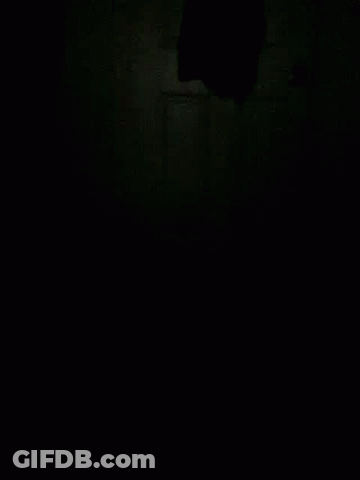 Bald Man In White Shirt Black Tie Holding Brush GIF