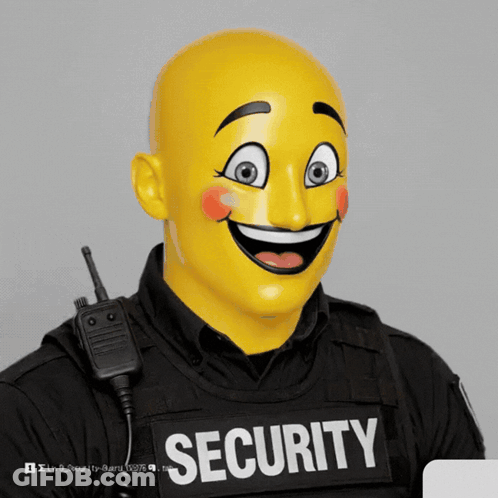 Bald Man In White Uniform Standing In Blue Room GIF