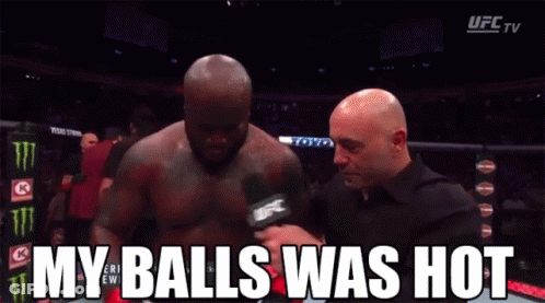 Bald Man Interviewed By UFC Reporter GIF