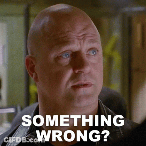 Bald Man Looking At Something Wrong GIF