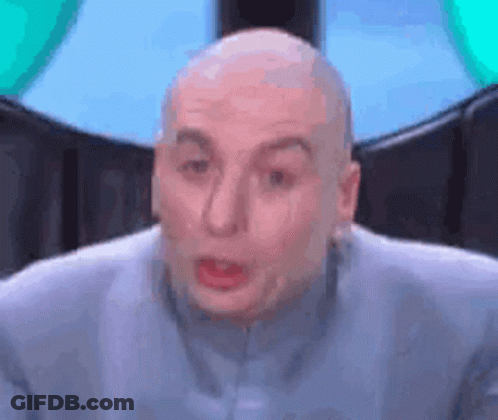 Bald Man Making Funny Face Close Up GIF