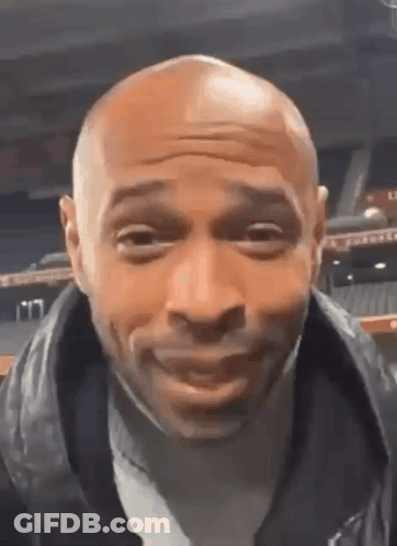 Bald Man Making Funny Face In Leather Jacket GIF
