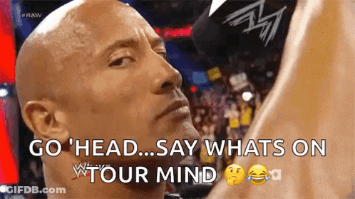 Bald Man Making Funny Face Saying Go Ahead GIF