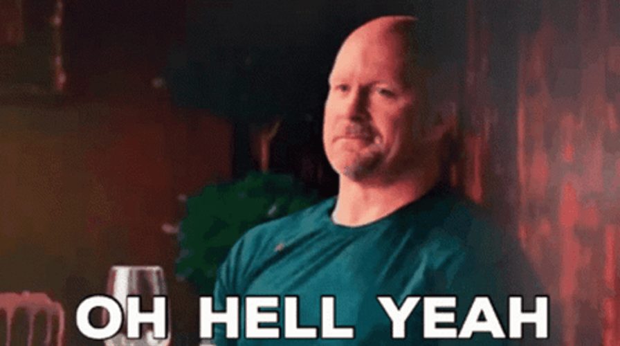 Bald Man Oh Hell Yes GIF