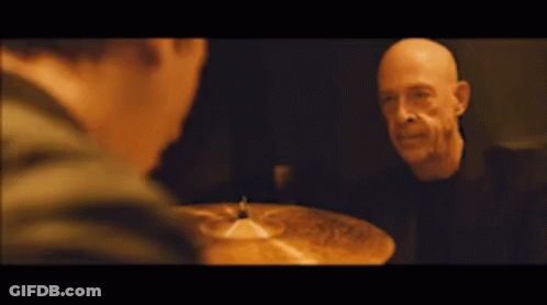 Bald Man Playing Cymbal GIF