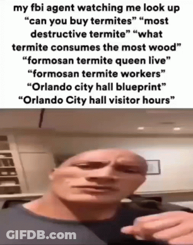 Bald Man Pointing And Talking About Termites GIF