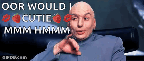 Bald Man Pointing At Camera Saying Oor Would I Cutie Mmmm Hmmmm GIF