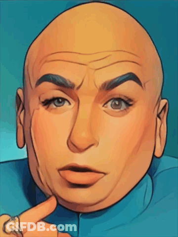 Bald Man Pointing At Face GIF