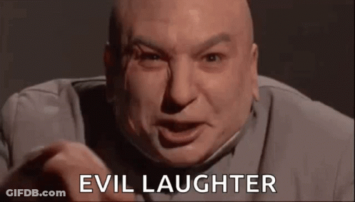Bald Man Pointing Evil Laughter GIF