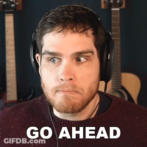 Bald Man Saying Go Ahead Your Turn In Front Of Amazon Logo GIF