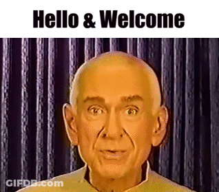 Bald Man Saying Hello GIF