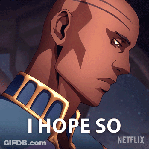 Bald Man Saying I Hope So Netflix GIF