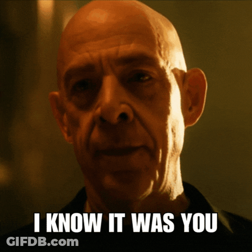 Bald Man Saying I Know It Was You GIF