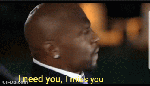 Bald Man Saying I Need You I Miss You GIF