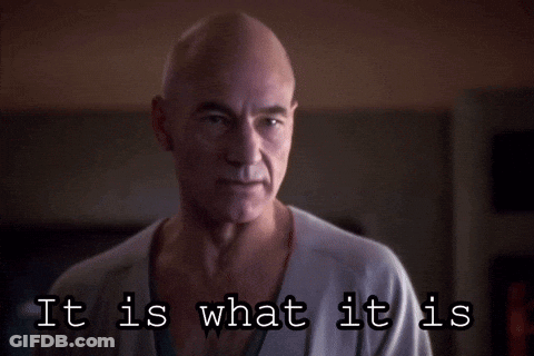 Bald Man Saying It Is What It Is GIF