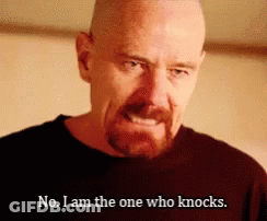 Bald Man Saying No I Am The One Who Knocks GIF