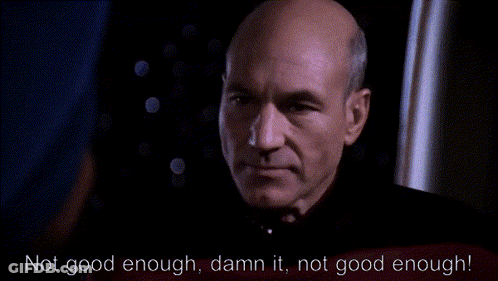 Bald Man Saying Not Good Enough Damn It GIF