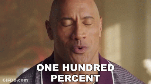 Bald Man Saying One Hundred Percent GIF