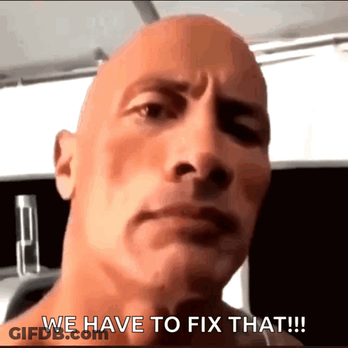 Bald Man Saying We Have To Fix That GIF